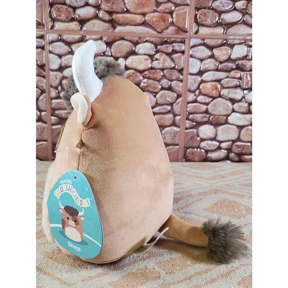 SQUISHMALLOW 7.5" SHEP THE LONGHORN HIGHLAND COW BULL #B4 - Picture 2 of 6
